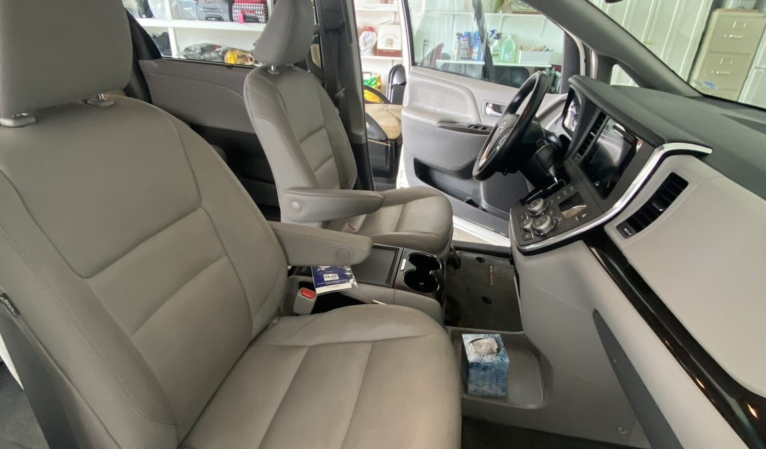 Leather Care walk-around inspection by a mobile detail crew