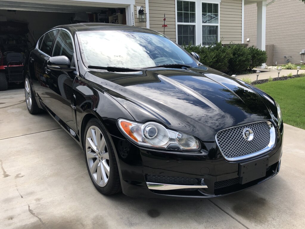2015 jet black Jaguar XF