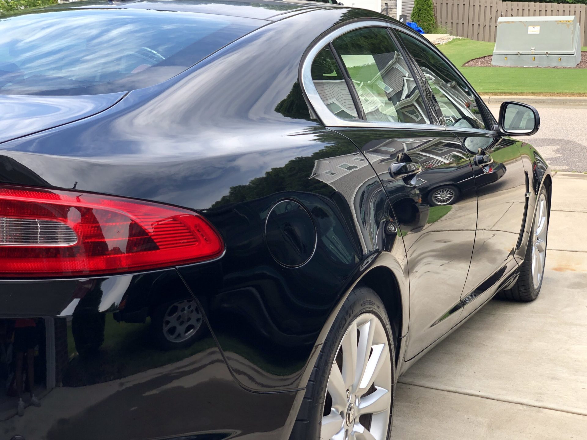 2015 jet black Jaguar XF