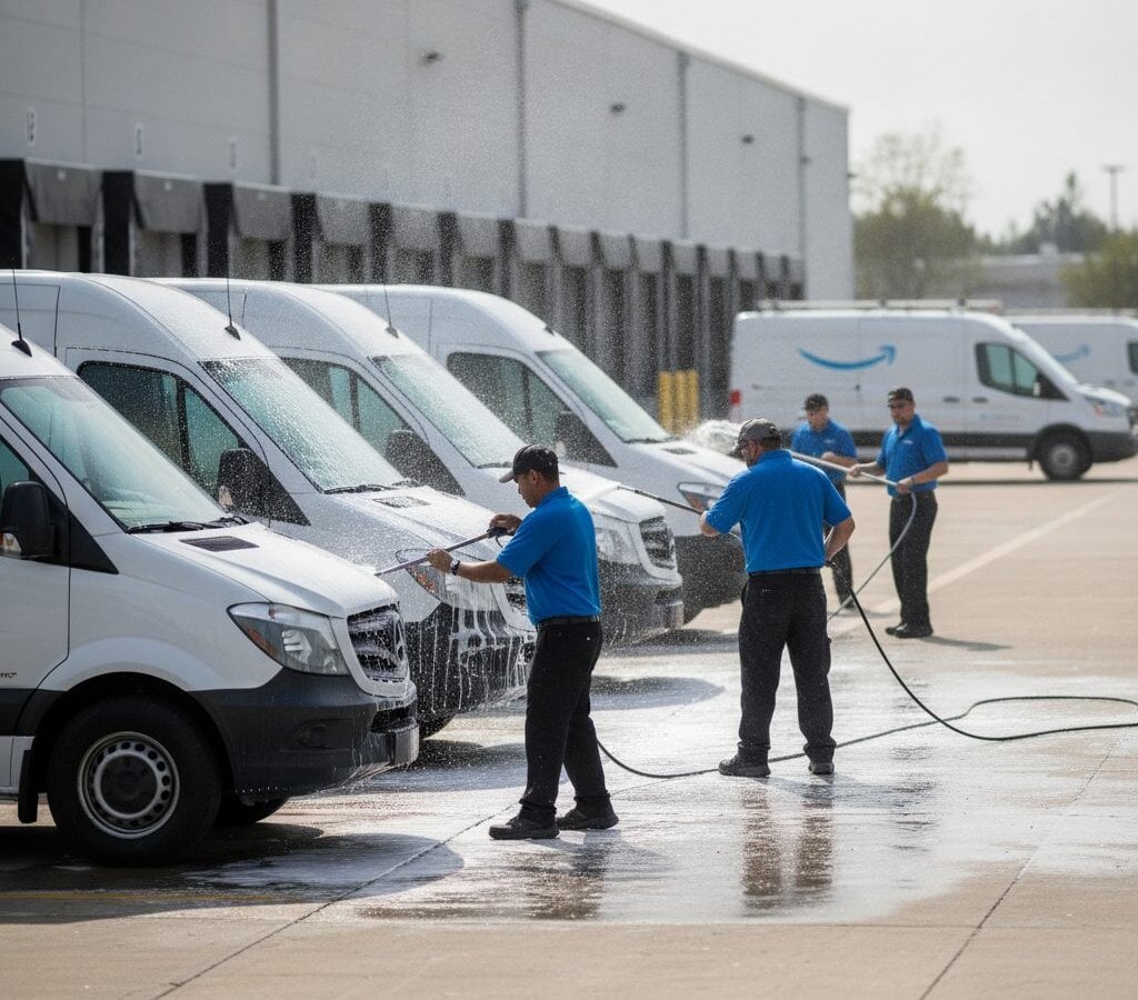 Amazon DSP Fleet Detailing — mobile fleet detailing in the Triangle