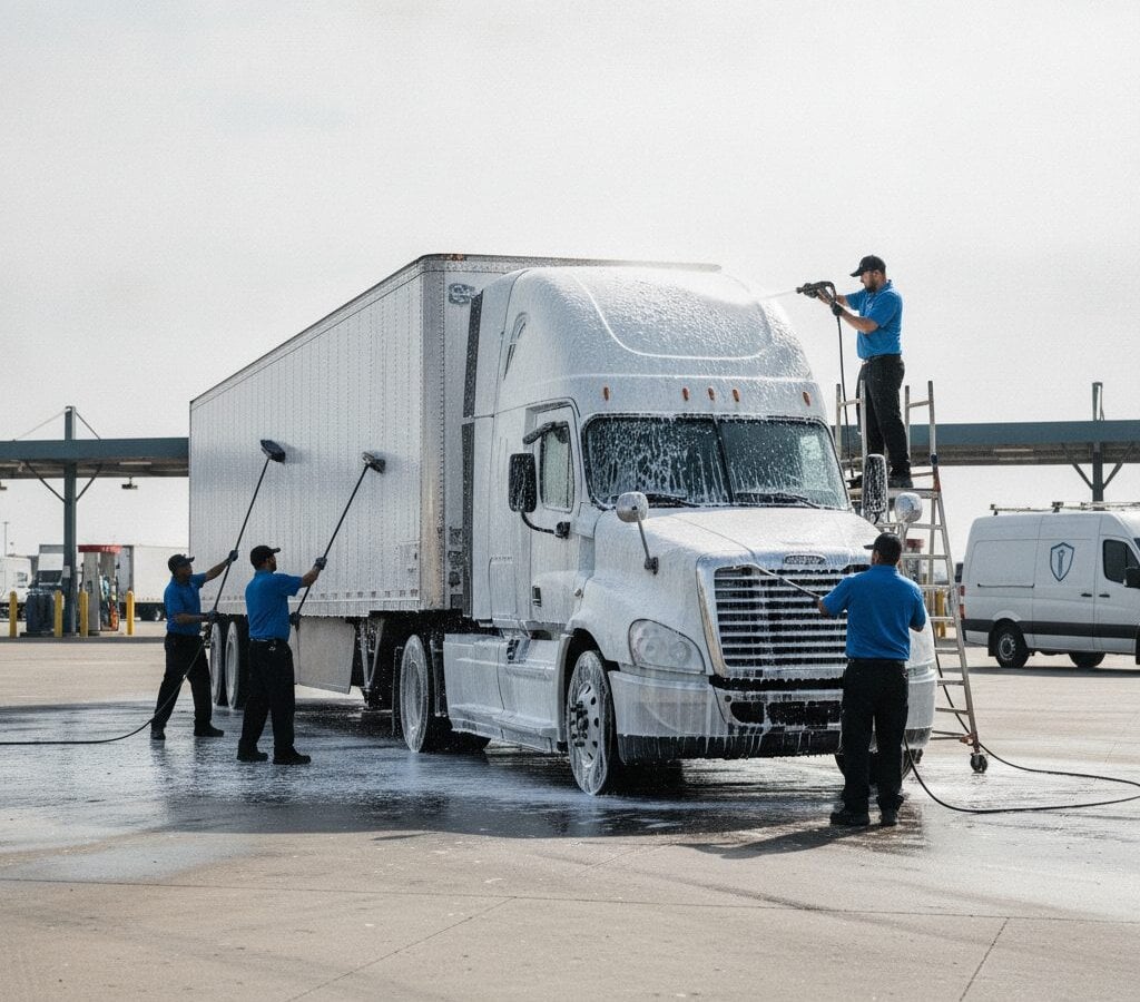 Semi Truck Detailing — mobile fleet detailing in the Triangle