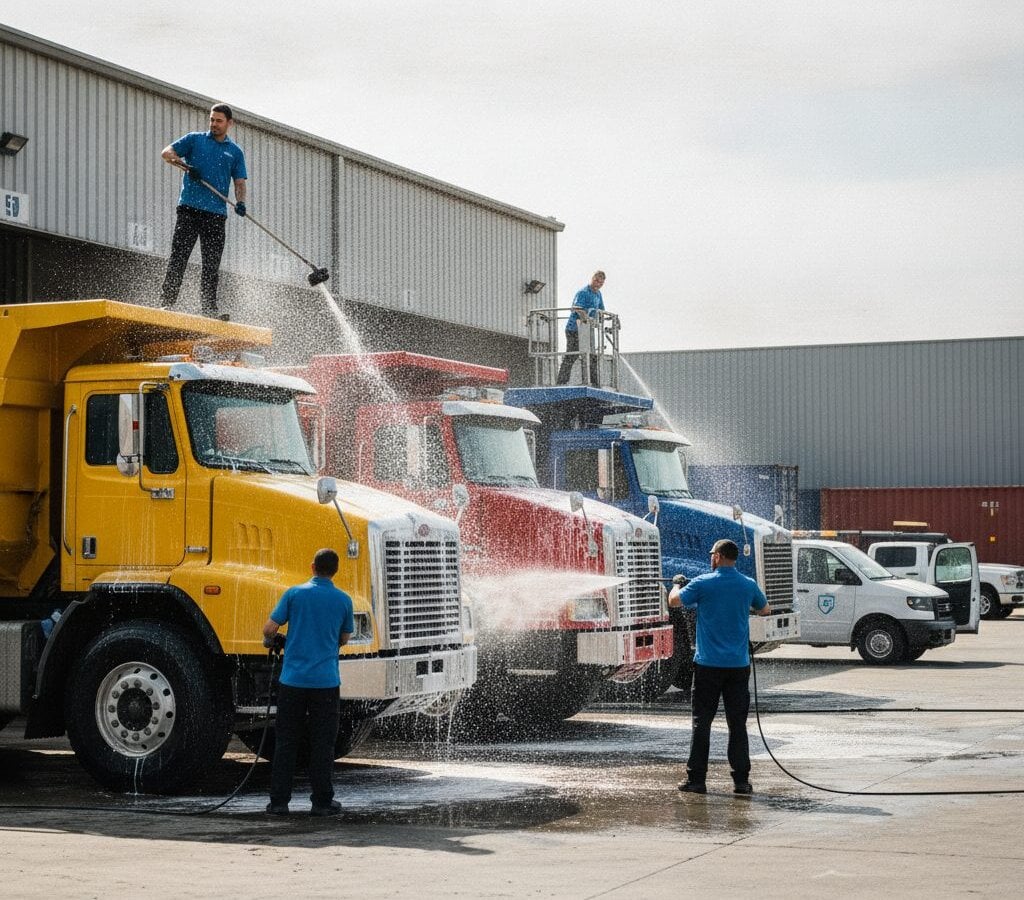 Dump Truck Cleaning — mobile fleet detailing in the Triangle