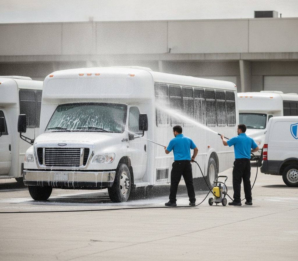 Shuttle Bus Detailing — mobile fleet detailing in the Triangle