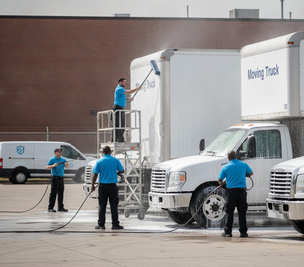 Moving Truck Detailing — mobile fleet detailing in the Triangle