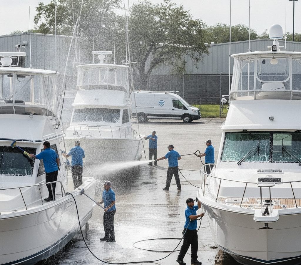 Marine Fleet Detailing — mobile fleet detailing in the Triangle