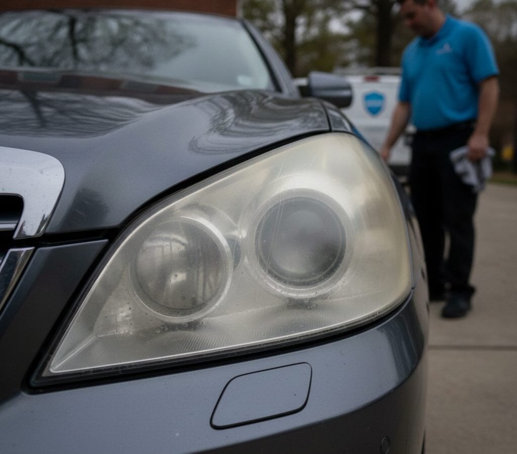 Headlight Restoration — mobile detailing service in the Triangle