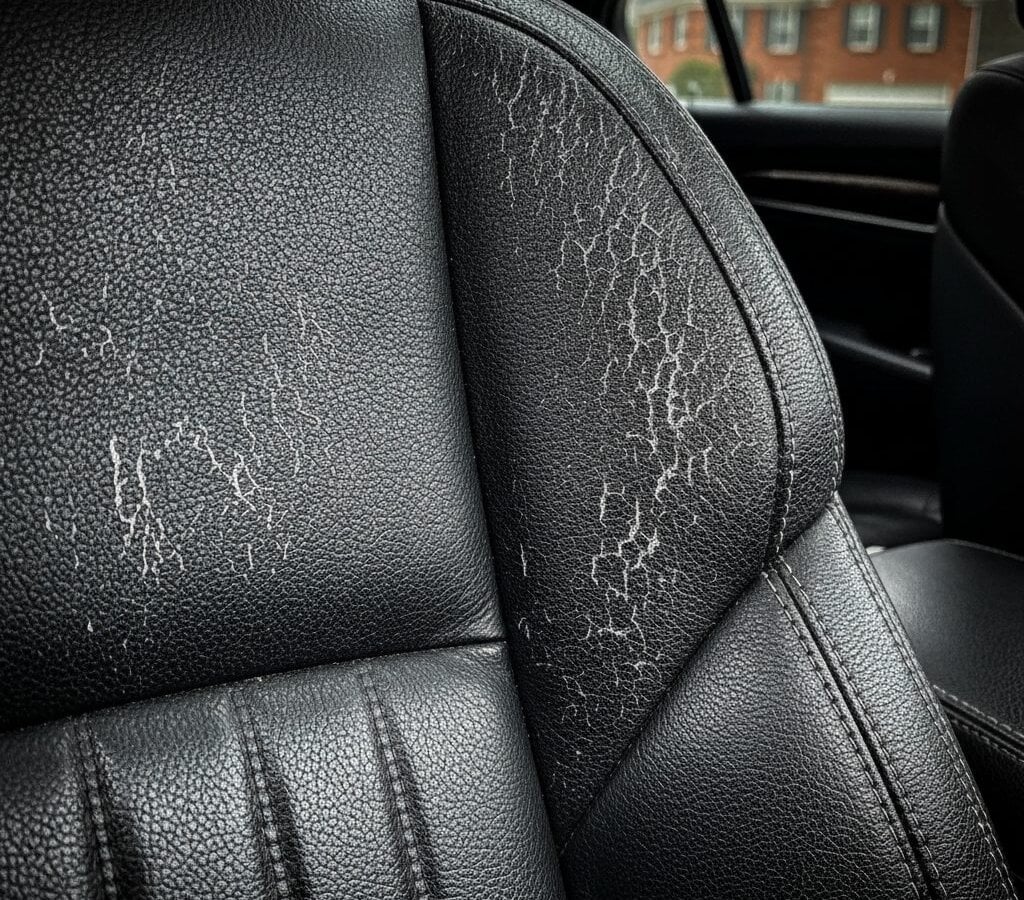 Before leather care — pre-service condition
