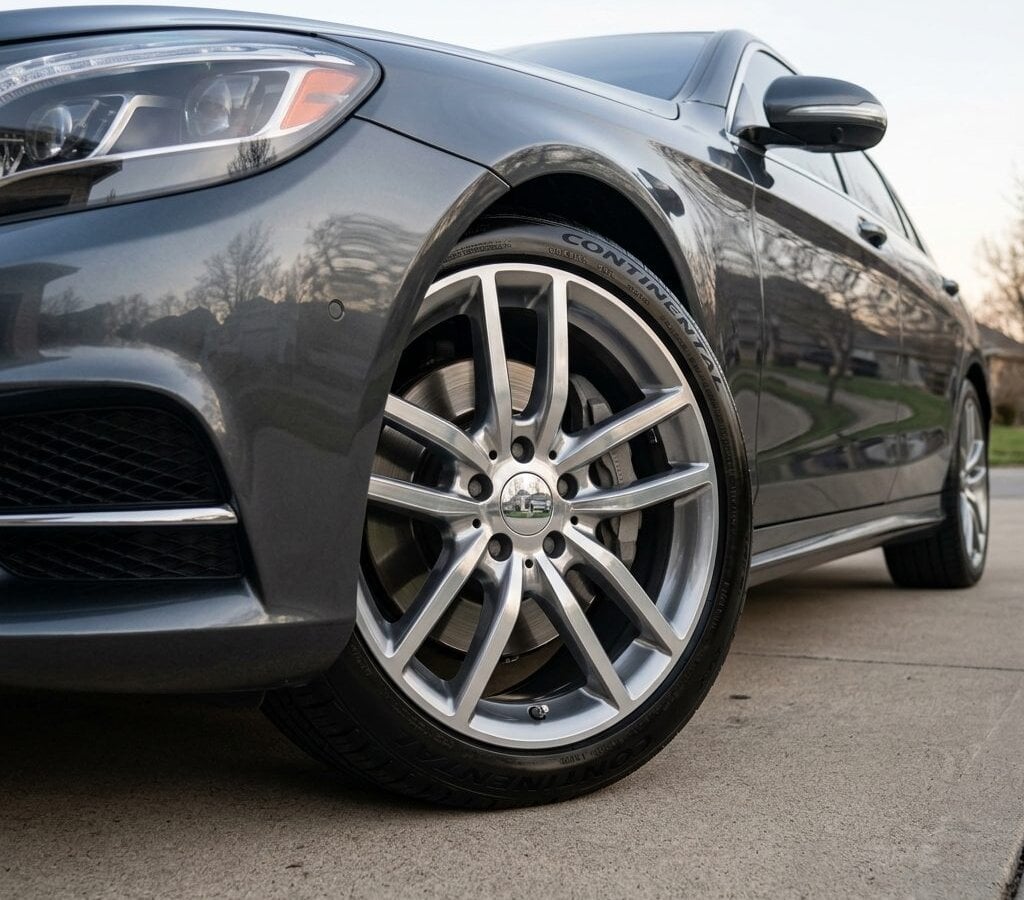 After wheel and tire detailing — restored / finished result