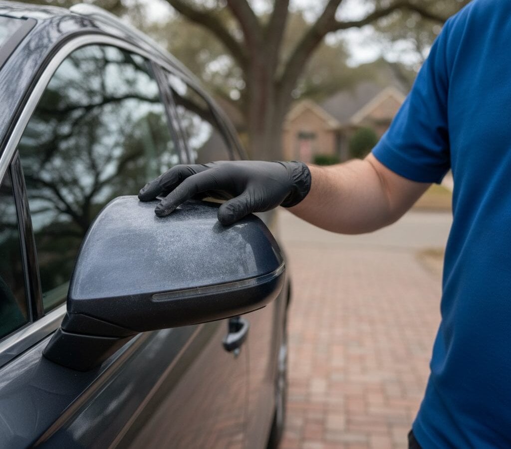 Trim Restoration walk-around inspection by a mobile detail crew